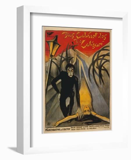 The Cabinet of Dr. Caligari, Italian Movie Poster, 1919-null-Framed Art Print