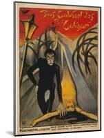 The Cabinet of Dr. Caligari, Italian Movie Poster, 1919-null-Mounted Art Print