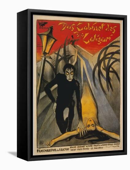 The Cabinet of Dr. Caligari, Italian Movie Poster, 1919-null-Framed Stretched Canvas