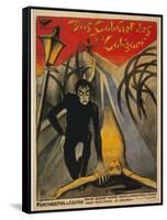 The Cabinet of Dr. Caligari, Italian Movie Poster, 1919-null-Framed Stretched Canvas