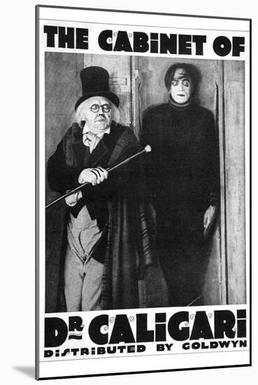 The Cabinet of Dr Caligari Movie Werner Krauss-null-Mounted Art Print
