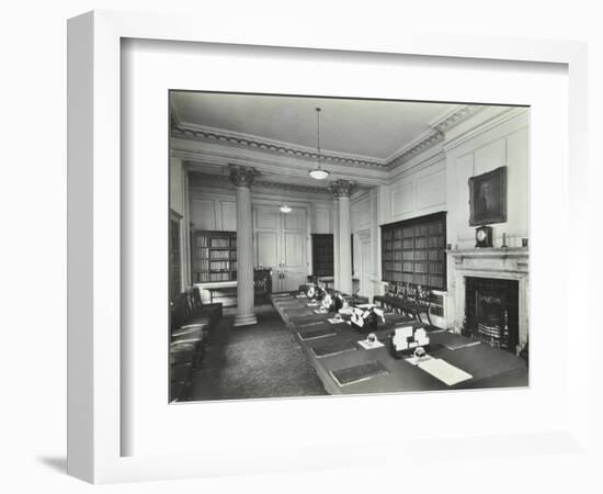 The Cabinet Room at Number 10, Downing Street, London, 1927-null-Framed Photographic Print
