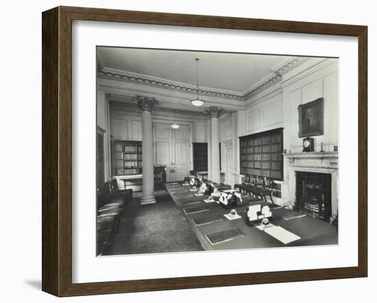 The Cabinet Room at Number 10, Downing Street, London, 1927-null-Framed Photographic Print