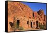 The Cabins, Valley of Fire State Park, Overton, Nevada, United States of America, North America-Richard Cummins-Framed Stretched Canvas