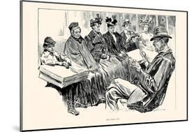 The Cable Car-Charles Dana Gibson-Mounted Art Print