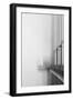 The Cables And Sidewak Of The Golden Gate Bridge Disappearing Into The Fog-Joe Azure-Framed Photographic Print