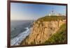 The Cabo Da Roca Lighthouse Overlooks the Promontory Towards the Atlantic Ocean at Sunset, Sintra-Roberto Moiola-Framed Photographic Print