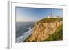 The Cabo Da Roca Lighthouse Overlooks the Promontory Towards the Atlantic Ocean at Sunset, Sintra-Roberto Moiola-Framed Photographic Print