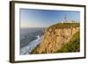 The Cabo Da Roca Lighthouse Overlooks the Promontory Towards the Atlantic Ocean at Sunset, Sintra-Roberto Moiola-Framed Photographic Print