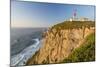 The Cabo Da Roca Lighthouse Overlooks the Promontory Towards the Atlantic Ocean at Sunset, Sintra-Roberto Moiola-Mounted Photographic Print