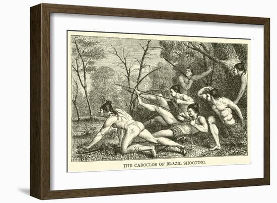 The Caboclos of Brazil Shooting-null-Framed Giclee Print