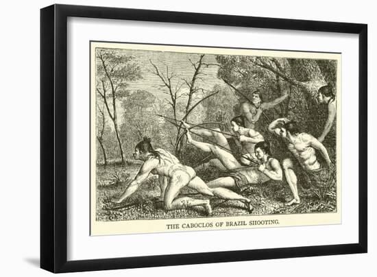 The Caboclos of Brazil Shooting-null-Framed Giclee Print