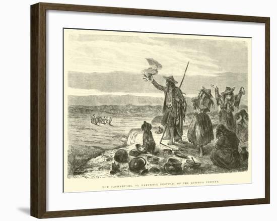 The Cacharpari, or Farewell Festival of the Quichua Indians-Édouard Riou-Framed Giclee Print