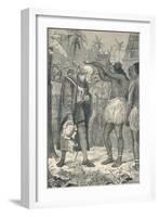 The Cacique Placing a Crown Upon the Head of Columbus, 1904-null-Framed Giclee Print