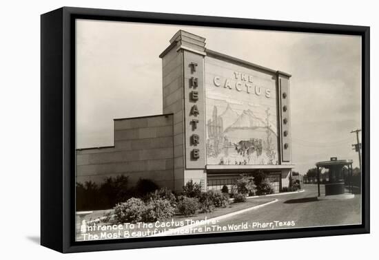 The Cactus Drive-In Theater-null-Framed Stretched Canvas