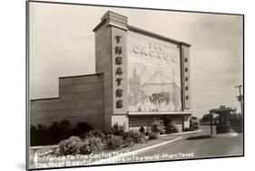 The Cactus Drive-In Theater-null-Mounted Art Print