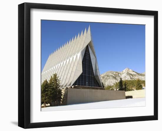 The Cadet Chapel at the U.S. Air Force Academy in Colorado Springs, Colorado-Stocktrek Images-Framed Photographic Print