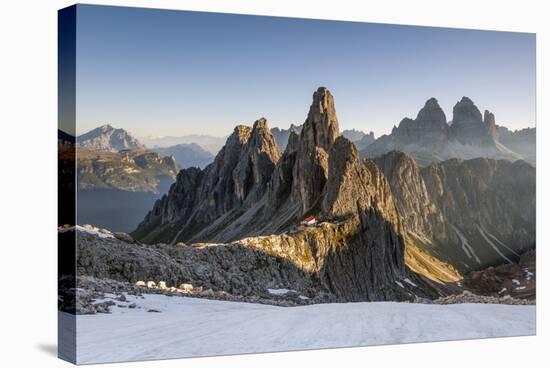 The 'Cadini Di Misurina' Peaks are Shot as the Sun Is Rising in the Dolomites-ClickAlps-Stretched Canvas