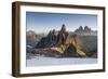 The 'Cadini Di Misurina' Peaks are Shot as the Sun Is Rising in the Dolomites-ClickAlps-Framed Photographic Print