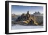 The 'Cadini Di Misurina' Peaks are Shot as the Sun Is Rising in the Dolomites-ClickAlps-Framed Photographic Print