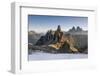 The 'Cadini Di Misurina' Peaks are Shot as the Sun Is Rising in the Dolomites-ClickAlps-Framed Photographic Print