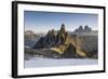 The 'Cadini Di Misurina' Peaks are Shot as the Sun Is Rising in the Dolomites-ClickAlps-Framed Photographic Print