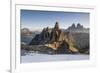 The 'Cadini Di Misurina' Peaks are Shot as the Sun Is Rising in the Dolomites-ClickAlps-Framed Photographic Print