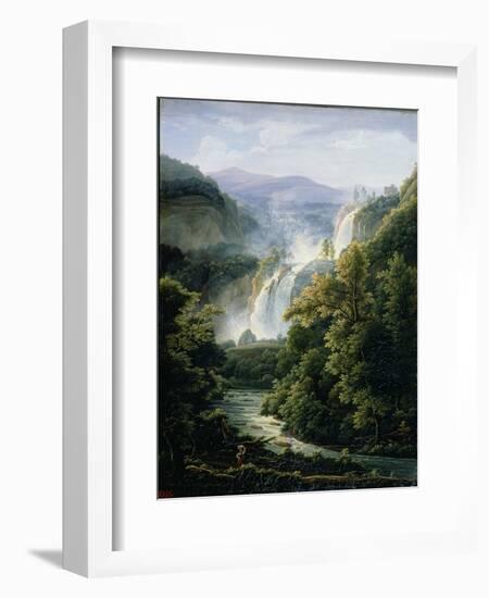 The Caduta Delle Marmore Waterfall on the River Velino, 1819-Fedor Mikhailovich Matveev-Framed Premium Giclee Print