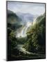 The Caduta Delle Marmore Waterfall on the River Velino, 1819-Fedor Mikhailovich Matveev-Mounted Premium Giclee Print