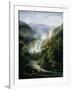 The Caduta Delle Marmore Waterfall on the River Velino, 1819-Fedor Mikhailovich Matveev-Framed Giclee Print