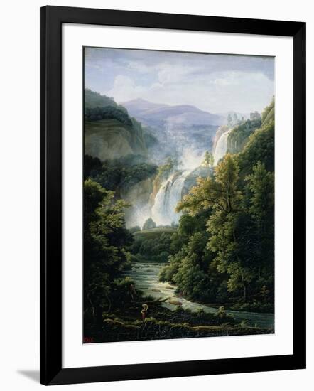 The Caduta Delle Marmore Waterfall on the River Velino, 1819-Fedor Mikhailovich Matveev-Framed Giclee Print