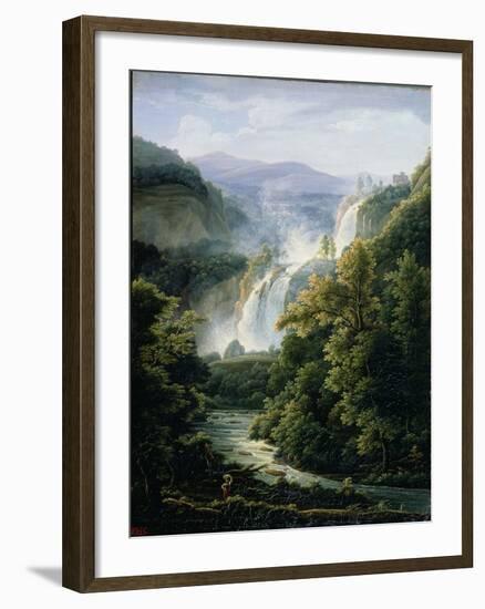 The Caduta Delle Marmore Waterfall on the River Velino, 1819-Fedor Mikhailovich Matveev-Framed Giclee Print