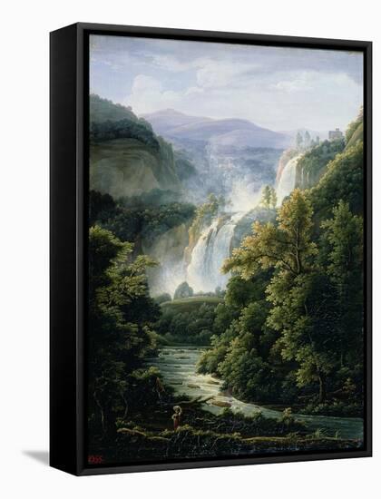 The Caduta Delle Marmore Waterfall on the River Velino, 1819-Fedor Mikhailovich Matveev-Framed Stretched Canvas