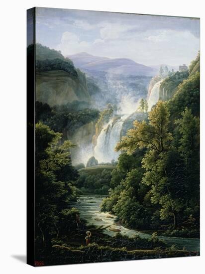 The Caduta Delle Marmore Waterfall on the River Velino, 1819-Fedor Mikhailovich Matveev-Stretched Canvas