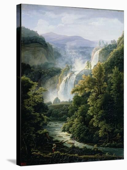 The Caduta Delle Marmore Waterfall on the River Velino, 1819-Fedor Mikhailovich Matveev-Stretched Canvas