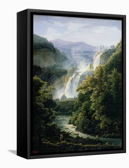 The Caduta Delle Marmore Waterfall on the River Velino, 1819-Fedor Mikhailovich Matveev-Framed Stretched Canvas