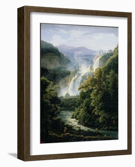 The Caduta Delle Marmore Waterfall on the River Velino, 1819-Fedor Mikhailovich Matveev-Framed Giclee Print