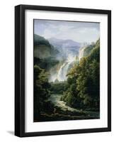 The Caduta Delle Marmore Waterfall on the River Velino, 1819-Fedor Mikhailovich Matveev-Framed Giclee Print