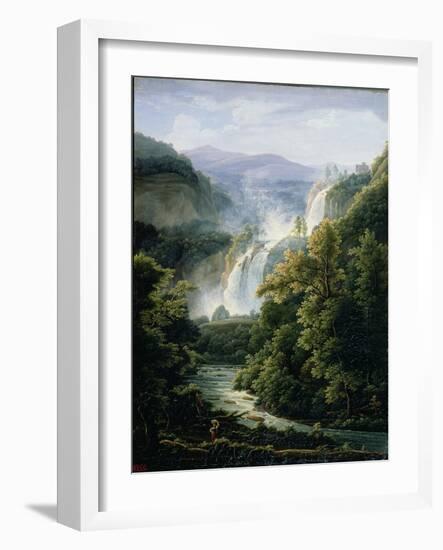 The Caduta Delle Marmore Waterfall on the River Velino, 1819-Fedor Mikhailovich Matveev-Framed Giclee Print