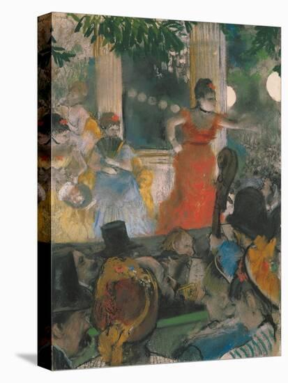 The Café-Concert at Les Ambassadeurs-Edgar Degas-Stretched Canvas