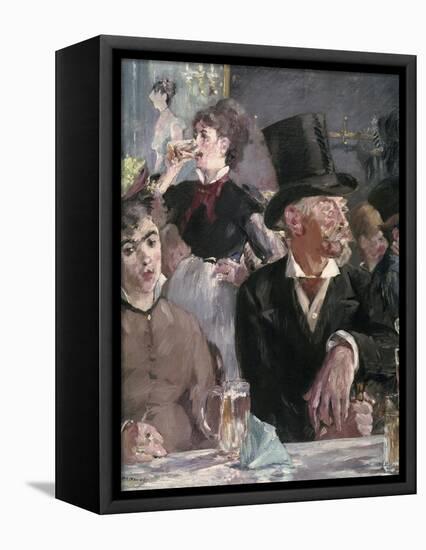 The Cafe Concert-Edouard Manet-Framed Stretched Canvas