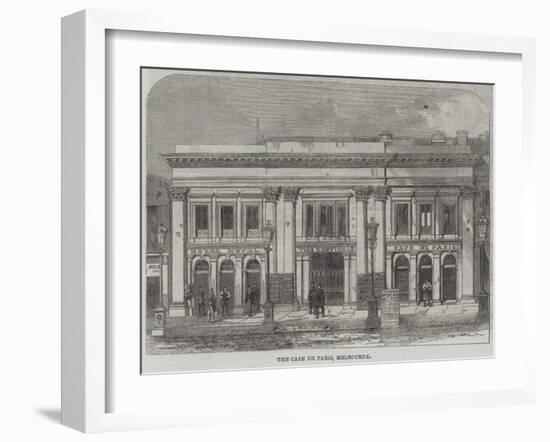 The Cafe De Paris, Melbourne-null-Framed Giclee Print