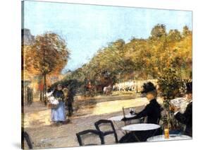 The Cafe Terrace, 1887-89-Childe Hassam-Stretched Canvas