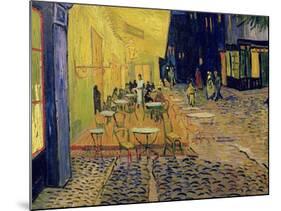 The Café Terrace on the Place du Forum, Arles, at Night, c.1888 (detail)-Vincent van Gogh-Mounted Giclee Print