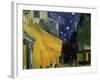 The Café Terrace on the Place du Forum, Arles, at Night, c.1888 (detail)-Vincent van Gogh-Framed Premium Giclee Print