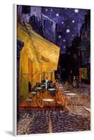 The Café Terrace on the Place du Forum, Arles, at Night, c.1888-Vincent van Gogh-Framed Poster