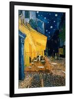 The Café Terrace on the Place du Forum, Arles, at Night, c.1888-Vincent van Gogh-Framed Art Print