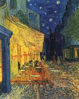 The Café Terrace on the Place du Forum, Arles, at Night, c.1888-Vincent van Gogh-Framed Textured Art