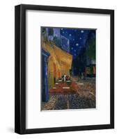 The Café Terrace on the Place du Forum, Arles, at Night, c.1888-Vincent van Gogh-Framed Photographic Print