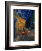 The Café Terrace on the Place du Forum, Arles, at Night, c.1888-Vincent van Gogh-Framed Photographic Print